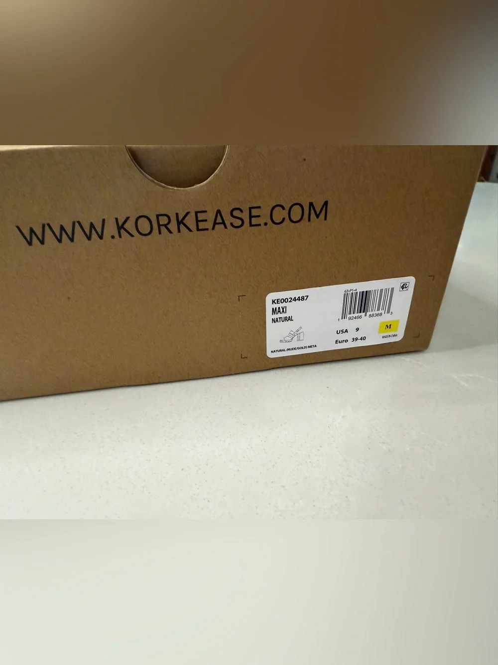 New Kork-Ease Maxi Platform Sandals Nude Gold Cork, 9